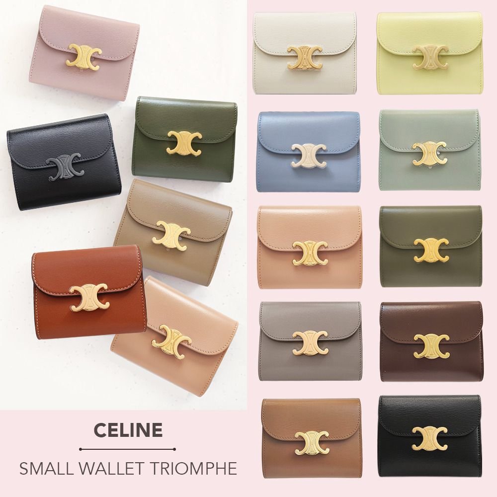 CELINE スモール トリオンフ フラップウォレット (CELINE/折りたたみ